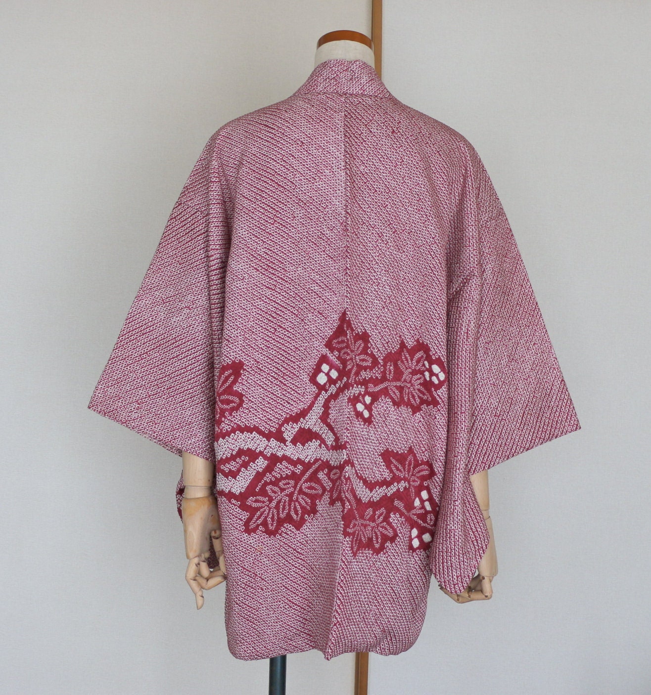 Vintage Japanese Kimono Jacket /// Haori Silk Shibori Jacket | Etsy