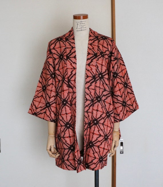 Vintage Japanese kimono Jacket /// Haori, Silk Sh