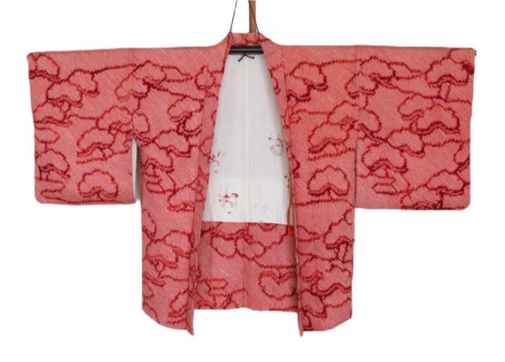 20-39 Vintage Japanese Kimono /// Kimono, Red Kim… - image 2