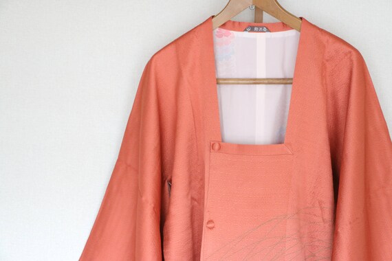 Vintage Japanese Kimono Coat /// silk kimono Coat