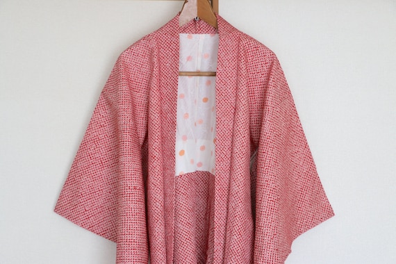 Vintage Japanese kimono Jacket /// Haori, Silk Sh