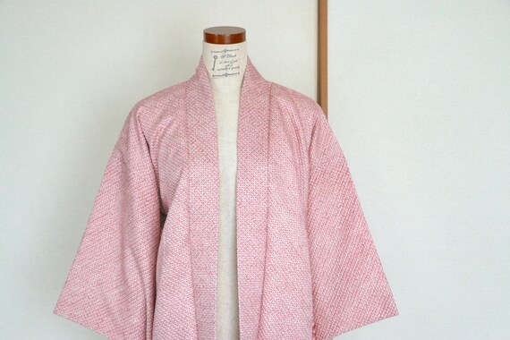 2030 Vintage Japanese kimono Jacket /// Pink silk… - image 9