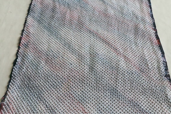 H-32D Upcycling Silk kimono Fabric /// Shibori fabric, tie dye silk shibori fabric, gray tie dye silk fabric, shibori, fabric leftovers