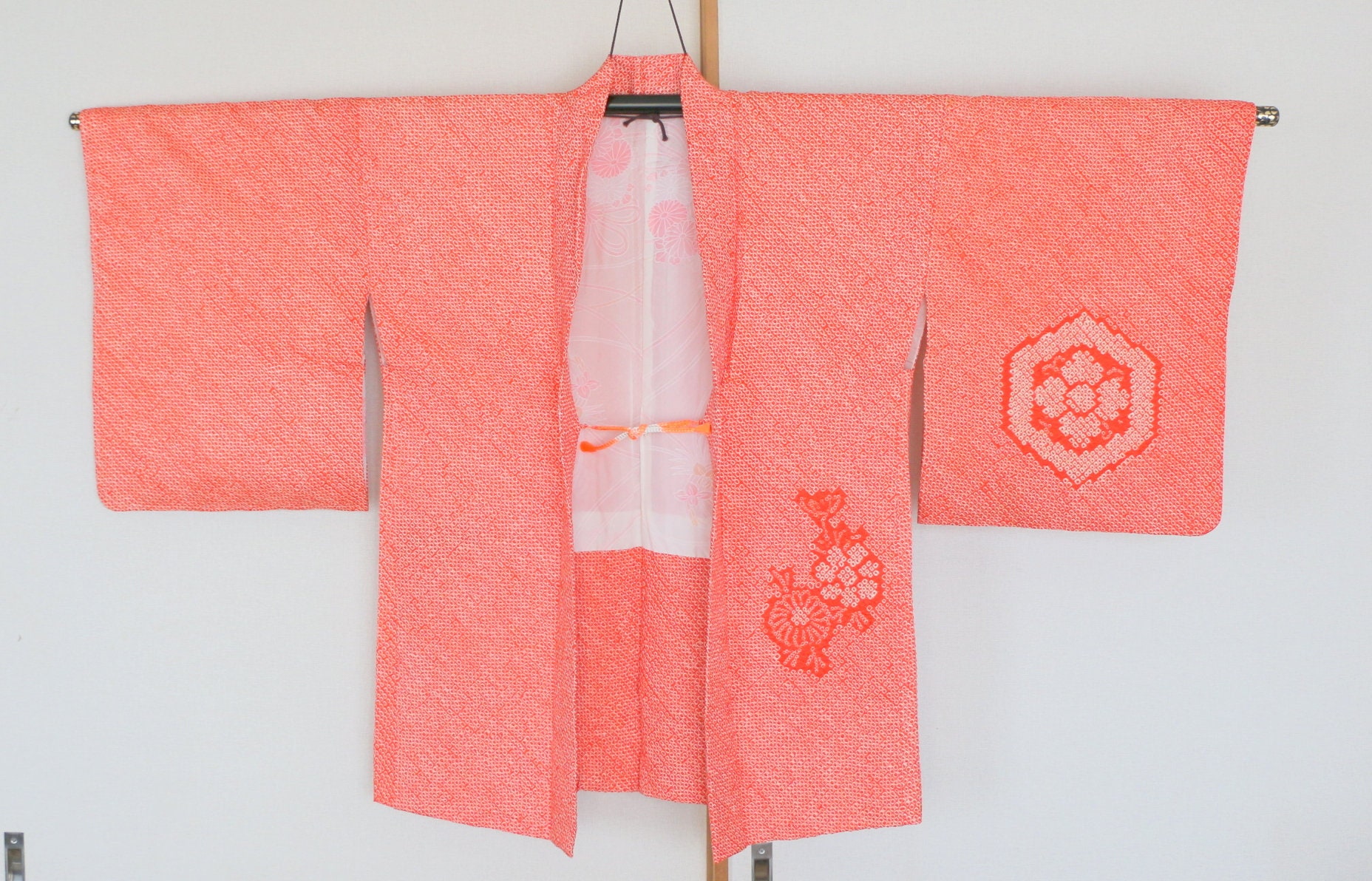 Vintage Japanese Kimono Jacket /// Haori Silk Shibori Jacket Etsy