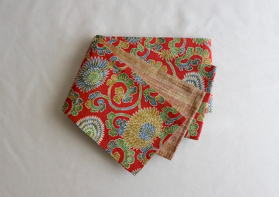 Colorful blue red squares Upcycled reused hand crafted Japanese obi wrap belt 1.jpg?crop=center&height=1200&  main image 4