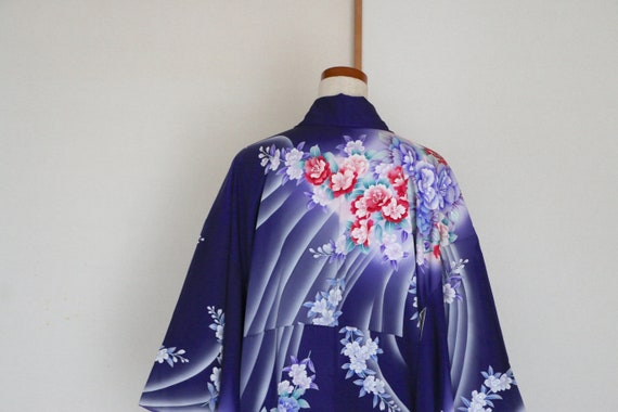 KW-215 Vintage Blue formal Kimono Furisode /// Su… - image 9