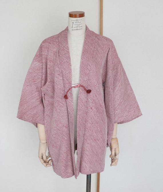 Vintage Japanese kimono Jacket /// Haori, Purple