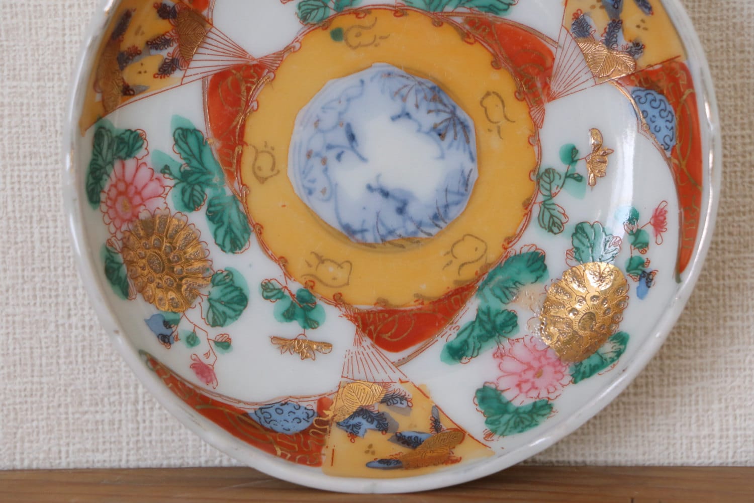 Vintage Japanese Porcelain Plate Hand Painted Vintage Plate Etsy