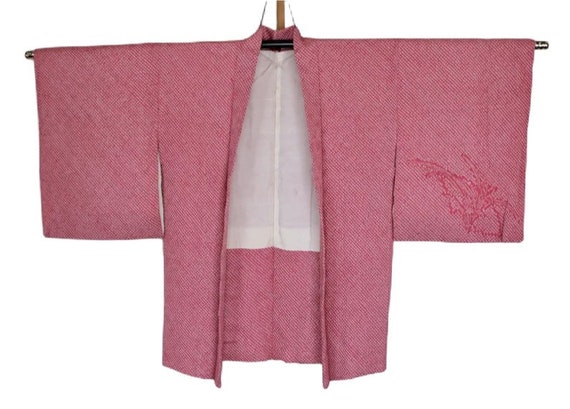 19-42 Vintage Japanese kimono Jacket /// Silk Shi… - image 9