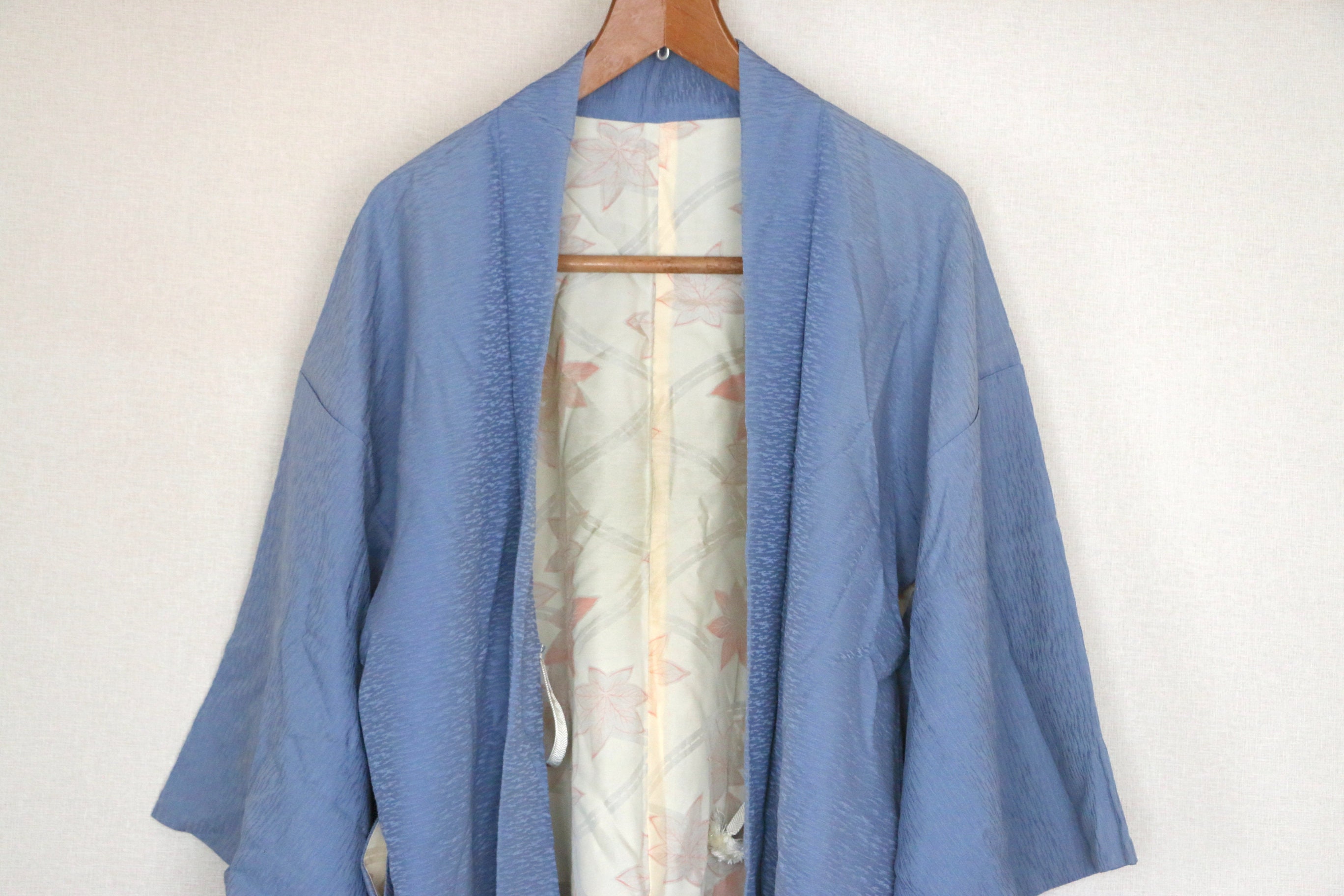 Vintage Japanese kimono Jacket /// Haori blue Haori | Etsy