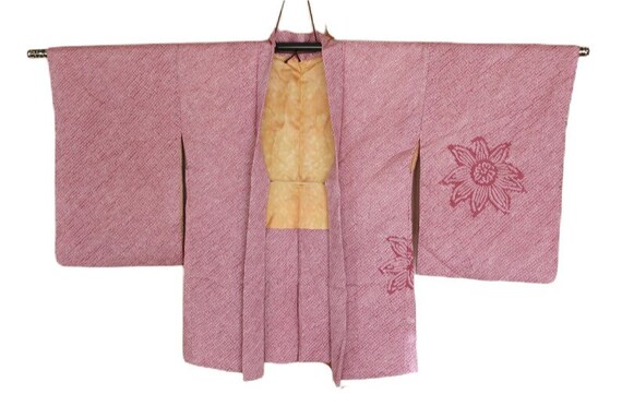 2072 Vintage Japanese kimono Jacket /// Purple Si… - image 2