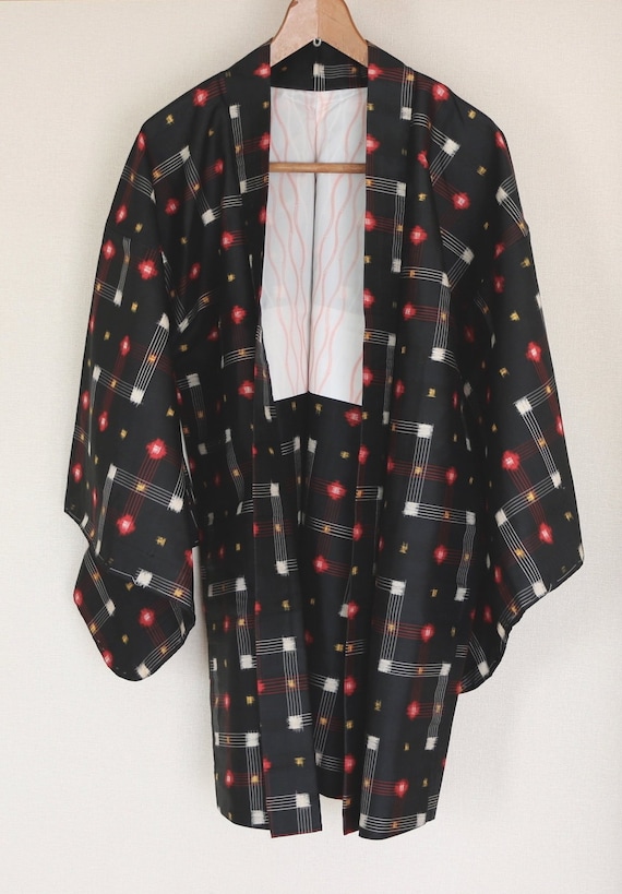 Vintage Japanese Kimono Jacket, silk kimono Jacket
