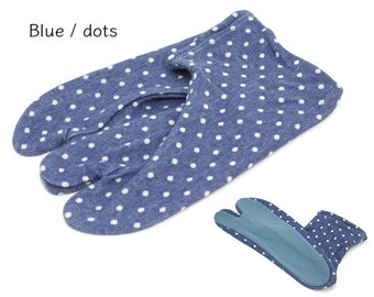 Women kimono casual tabi /// Tabi sox, gray dots kimono tabi, navy dots kimono tabi, blue dots kimono tabi, cotton women tabi, socks tabi