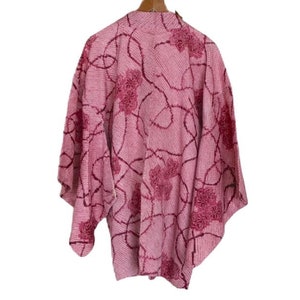 20-32 Vintage Japanese kimono Jacket /// Haori, Purple Haori, Japanese Haori, Shibori Kimono Jacket, Purple Shibori, Japanese Jacket, Haori image 5