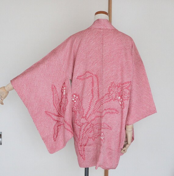 Vintage Japanese kimono Jacket /// Haori, Silk Sh