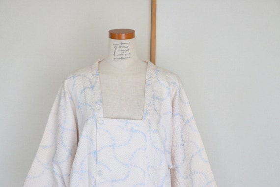 Vintage Kimono Coat /// white kimono coat, Michiyu