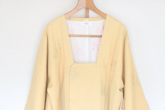 Vintage Japanese Kimono Coat /// silk kimono Coat