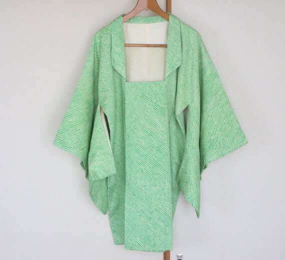 Vintage Kimono Coat /// white kimono coat, Michiyu