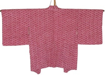 21-123 Vintage Japanese kimono Jacket /// Haori, Purple Haori, Japanese Haori, Shibori Kimono Jacket, Purple Shibori, Japanese Jacket, Haori
