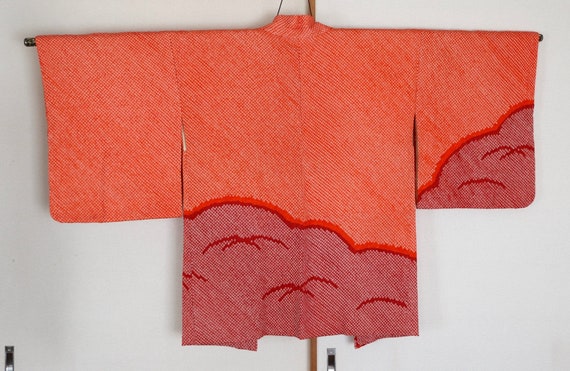 Vintage Japanese kimono Jacket /// Haori, Silk Shi