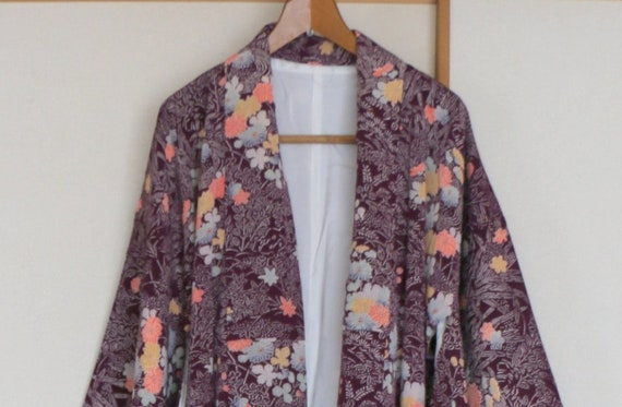 Vintage Kimono /// Kimono Robe, Kimono Gown, gown,