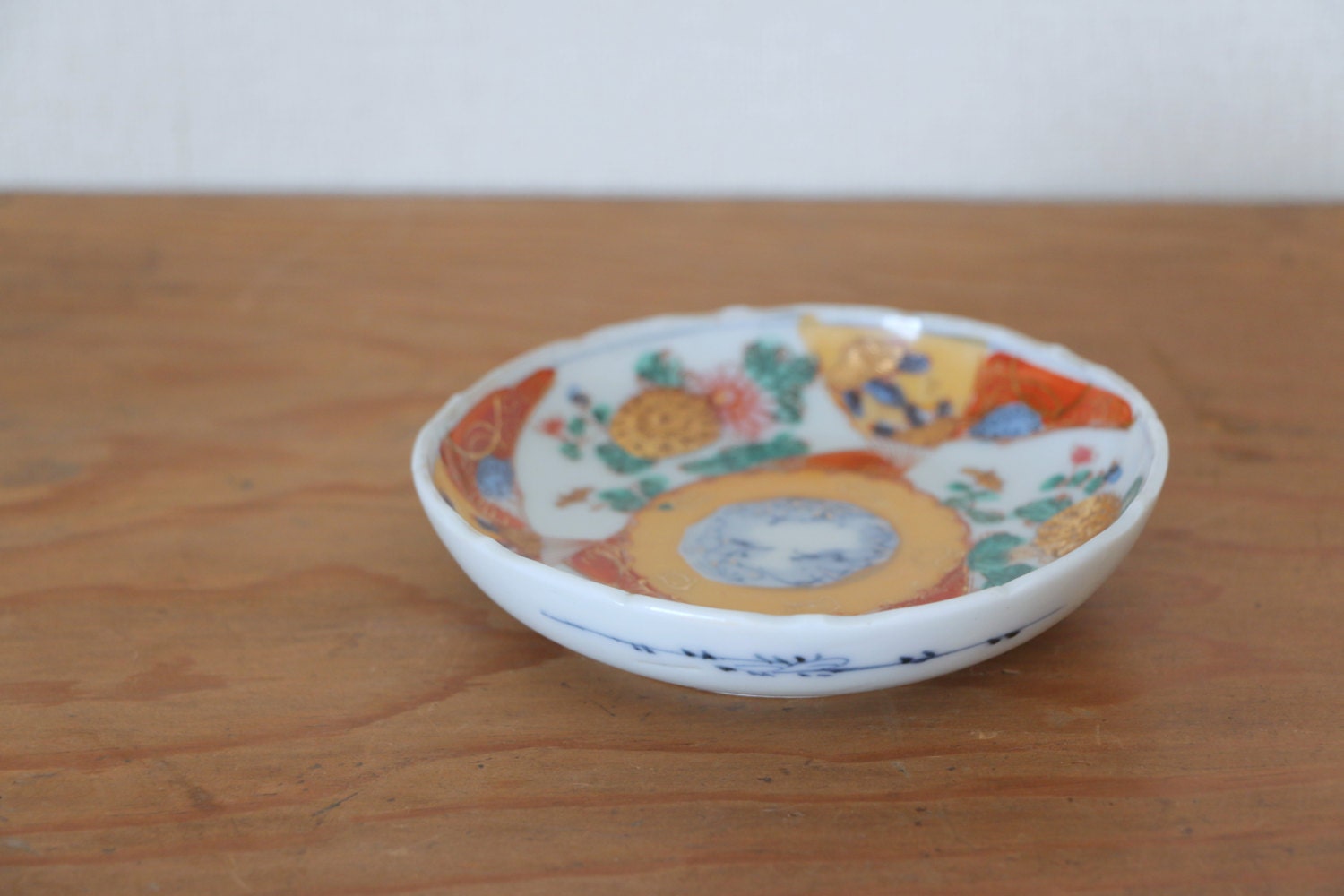 Vintage Japanese Porcelain Plate Hand Painted Vintage Plate Etsy
