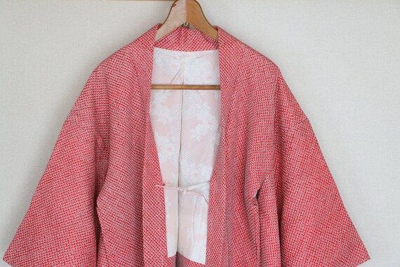 Vintage Japanese kimono Jacket /// Haori, Silk Sh