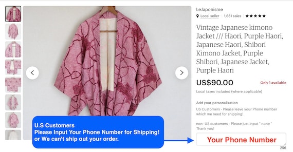 19-120 Vintage Japanese kimono Jacket /// Haori, … - image 2