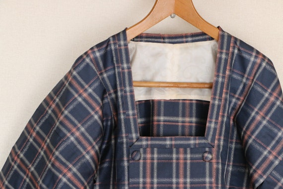 Vintage Japanese Kimono Coat, silk kimono Coat, Mi