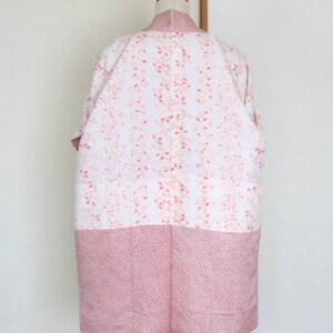 Vintage Japanese Kimono Jacket /// Pink Kimono, Haori, Silk Pink Kimono ...