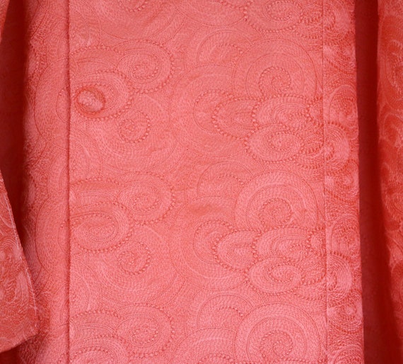 Vintage Kimono Coat, embroidered Pink coat, Vinta… - image 2