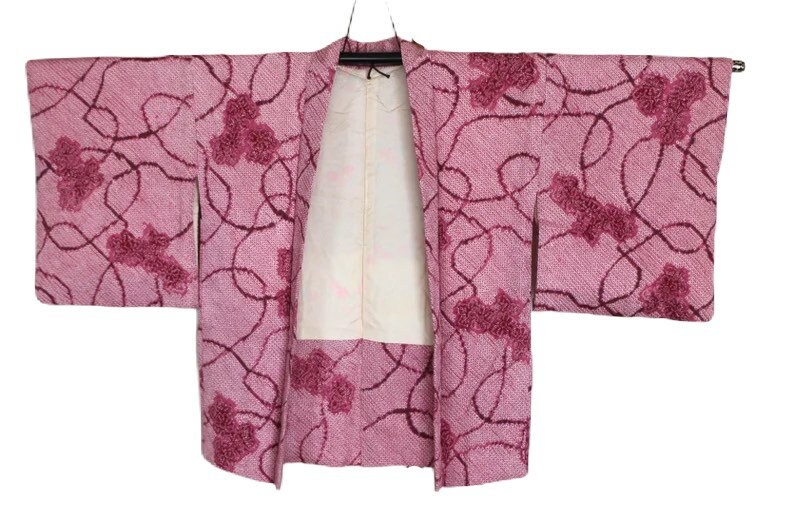 20-32 Vintage Japanese kimono Jacket /// Haori, Purple Haori, Japanese Haori, Shibori Kimono Jacket, Purple Shibori, Japanese Jacket, Haori image 1