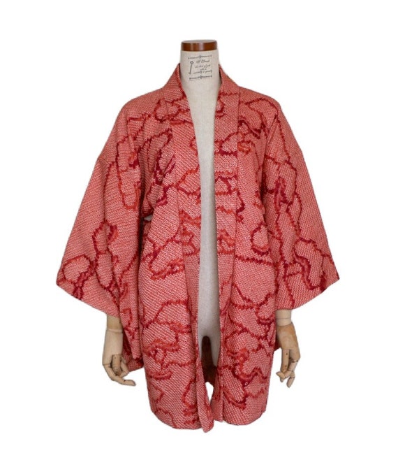 20-39 Vintage Japanese Kimono /// Kimono, Red Kim… - image 6