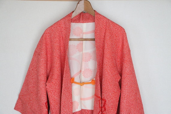 Vintage Japanese kimono Jacket /// Haori, Silk Sh