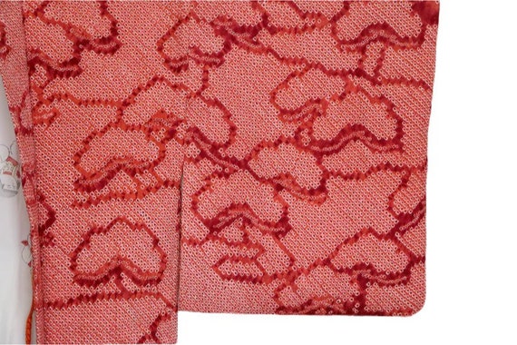 20-39 Vintage Japanese Kimono /// Kimono, Red Kim… - image 5