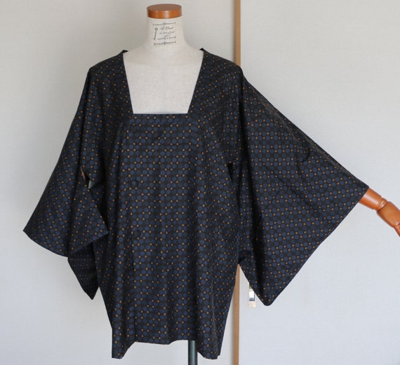 Vintage Japanese Kimono Coat, silk kimono Coat, M… - image 1