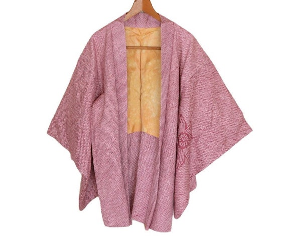 2072 Vintage Japanese kimono Jacket /// Purple Si… - image 3