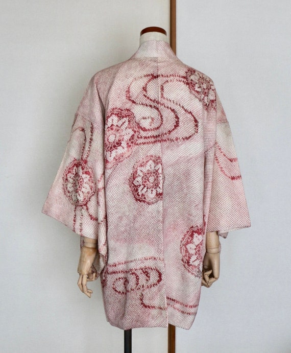 Vintage Japanese kimono Jacket /// Haori, Silk Sh
