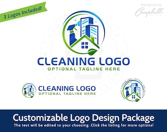 Putzen Logo - Personalisiert von der Künstlerin für Dich! Reinigung Business Logo - Hausmeister-Logo