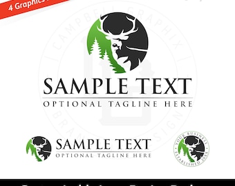 Diseño de logotipo de ciervo personalizable: Personalizado por el artista para ti.