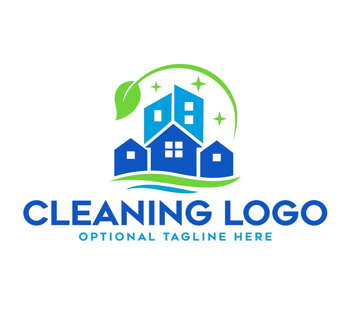 Premade Logo Sanitation Logo Residential Cleaning Logo Etsy