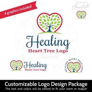 Heart Logo - Tree Logo - Nonprofit Logo - Customized by the artist for you!