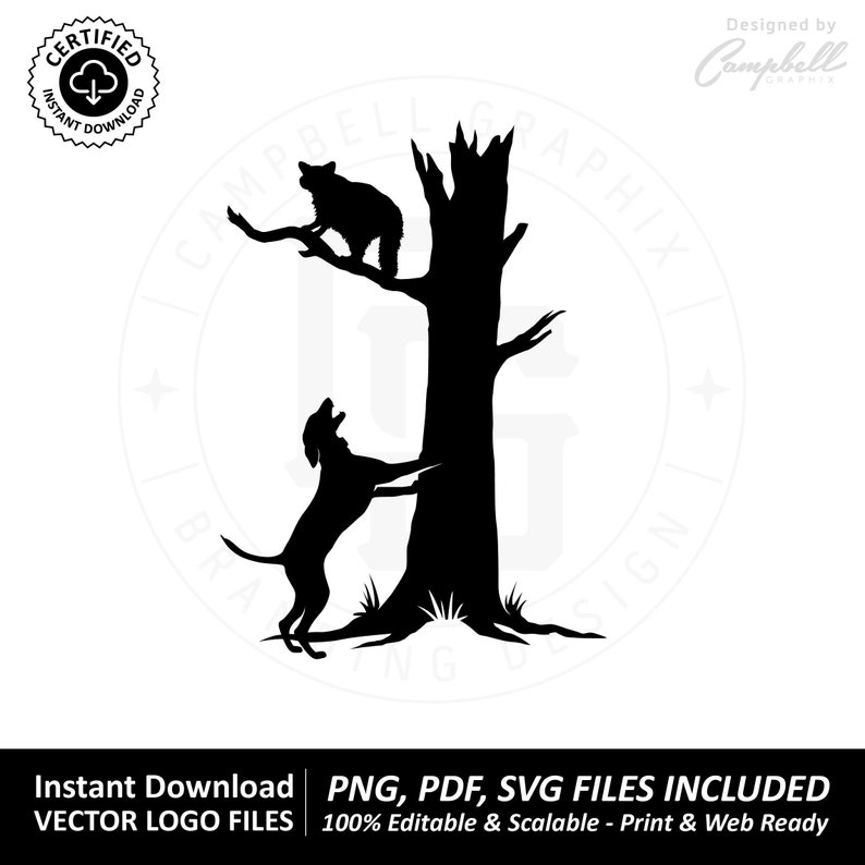 Raccoon Hunting SVG Instant Download Hunting Dog SVG Commercial