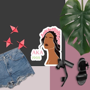 AKA Bubble-free stickers - 1908 sticker - aka gift - aka sticker - aka accessories - alpha kappa alpha