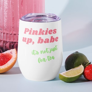 AKA Wine Tumbler / Pinkies /Pearls / Educated Pretty Girls / AKA  / Pink and Green / Alpha Kappa Alpha / AKA Gift / Aka Graduation / Aka Cup