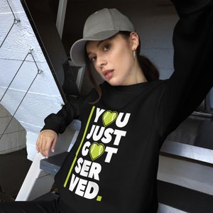 Gifts Tennis | Tennis sweatshirt | Tennis Serve crew neck | Tennis Girl | Tennis gifts | Gift For Her | Tennis Player | Tennis Lover