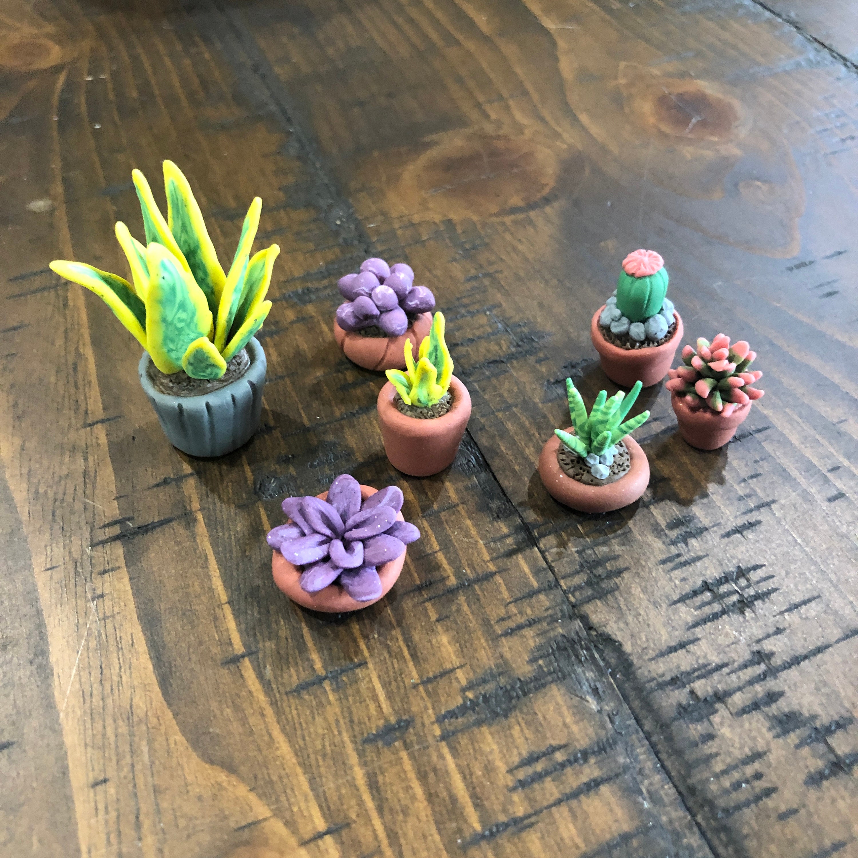 How To Make Mini Clay Succulents Craft - Home Crafts and More
