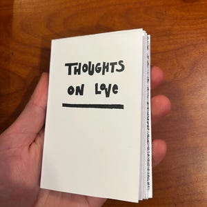 Thoughts on Love | Original Poetry Mini Zine