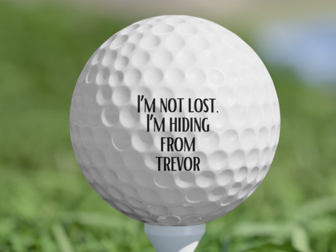 6pk Funny Golf Balls Custom Golf Balls Personalized Golf Etsy
