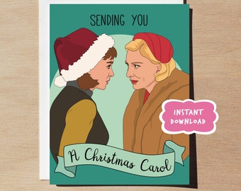 Carol Movie Christmas Card PRINTABLE